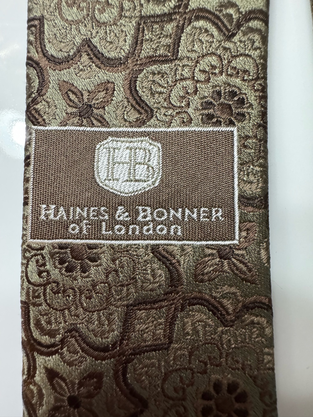 Silk Tie Haines and Bonner Of London
